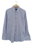 Vorschaubild 1 von Business Hemd Herren Blau Strukturmuster Gr. 52 XL Langarm