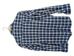 Vorschaubild 3 von Herren Freizeithemd Kariert Blau Gr. 46 S Langarm Baumwolle