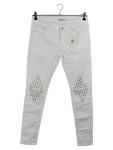 Vorschaubild 1 von Jeans Slim Fit Damen Weiß Gr. W35/44/XXL Baumwolle Polyester Elasthan