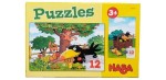 Vorschaubild 1 von Puzzles Der kleine Rabe Socke 2x 12 Teile Kinderpuzzle ab 3 Jahren