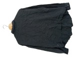 Vorschaubild 3 von Hemdbluse Damen Gr. 40 L Schwarz 100% Seide Langarm Casual