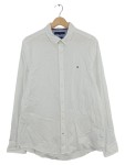 Vorschaubild 1 von Freizeithemd Langarm Weiß Button-Down Logo Gr. 50 L