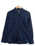 Vorschaubild 1 von Hemdbluse Damen Blau Gr. 36 S Langarm Klassisch Baumwolle