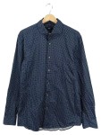 Vorschaubild 1 von Herren Business Hemd Slim Fit Blau Geometrisch Gr. 52 XL Langarm