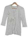 Vorschaubild 1 von Damen Langarmshirt Weiß Gr. 38 M Basic Knopfleiste 3/4-Arm