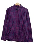 Vorschaubild 1 von Herren Freizeithemd Hemd Kariert Blau Rot Gr. 50 L Baumwolle