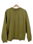 Vorschaubild 1 von Herren Sweatshirt Pullover Oliv Basic Gr. 48 M Baumwolle