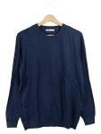 Vorschaubild 1 von Herren Pullover Blau Gr. M Basic Rundhals Langarm