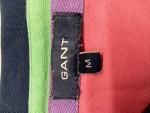 Vorschaubild 2 von Herren Poloshirt Pink Blau Langarm Logo Print Gr. 48 M Baumwolle