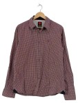Vorschaubild 1 von Freizeithemd Herren Gr. 50 L Rot Kariert Langarm Baumwolle