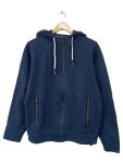 Vorschaubild 1 von Herren Sweatjacke Hoodie Blau Gr. 48 M Kapuze Reißverschluss