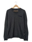 Vorschaubild 1 von Herren Pullover Gr. 50 L Grau Meliert V-Ausschnitt Slim Fit Casual