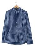 Vorschaubild 1 von Herren Freizeithemd Blau Kariert Langarm Gr. 48 M Baumwolle