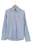 Vorschaubild 1 von Herren Business Hemd Blau Baumwolle Langarm Logo Gr. 38