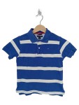 Vorschaubild 1 von Kinder Poloshirt Gr. 110, 5 Jahre Blau Gestreift Kurzarm
