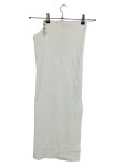 Vorschaubild 1 von Damen Strickkleid Asymmetrisch Weiß Gr. 36 S Ketten-Detail Rippstrick