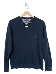 Vorschaubild 1 von Herren Pullover V-Ausschnitt Blau Gr. 50 L Premium Cotton