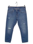 Vorschaubild 1 von 501 T Damen Jeans Tapered Fit W29 Blau Destroyed Casual