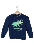 Vorschaubild 1 von Jungen Sweatshirt Pullover Blau Dinosaurier Motiv Gr. 134