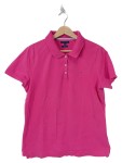 Vorschaubild 1 von Damen Poloshirt Pink Gr. 42 XL Classic Fit Kurzarm Baumwolle