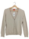 Vorschaubild 1 von Damen Strickjacke Cardigan Beige Gr. 38 M 100% Baumwolle Basic