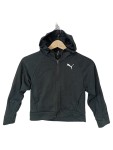 Vorschaubild 1 von Trainingsjacke Kinder Gr. 140 Schwarz Kapuze Sportjacke Sweatjacke