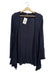 Vorschaubild 1 von Strickjacke Damen Blau Gr. 34 XS Casual Viskose Asymmetrisch