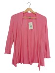 Vorschaubild 1 von Damen Strickjacke Cardigan Pink Gr. 36 S Viskose Asymmetrisch Casual