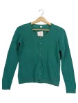Vorschaubild 1 von Damen Strickjacke Cardigan Grün Gr. 34 XS Baumwolle