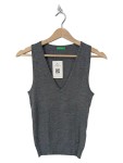 Vorschaubild 1 von Damen Pullunder Grau Gr. 38 M Viskose Basic