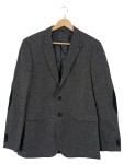 Vorschaubild 1 von Herren Sakko Gr. 48 M Grau Meliert Ellbogen-Patches Business