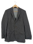 Vorschaubild 1 von Sakko Herren Gr. 48 M Grau Tweed Optik Kariert Business Blazer