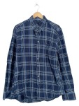 Vorschaubild 1 von Herren Freizeithemd Kariert Blau Gr. 50 L Langarm Casual