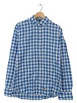 Vorschaubild 1 von Herren Freizeithemd Blau Kariert Gr. 48 M Slim Fit Baumwolle