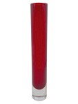 Vorschaubild 1 von Vase Zylinder Glas Rot 36 cm Hoch Modern Deko