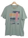 Vorschaubild 1 von Herren T-Shirt Grafikprint Grün Gr. 54 XXL Casual Baumwolle