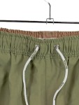 Vorschaubild 3 von Badeshorts Herren Oliv Gr. 52/L Polyester Uni Sportlich Freizeit Logo