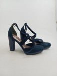 Vorschaubild 4 von Damen Pumps Riemchenpumps Blau Gr. 38 Plateau Elegant