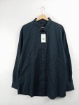 Vorschaubild 2 von Herren Business Hemd Langarm Schwarz Geometrisch Gr. 50 L Baumwolle