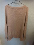 Vorschaubild 3 von Damen Pullover Gr. 42, XL Beige V-Ausschnitt Rippstrick Casual