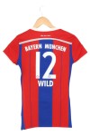 Vorschaubild 2 von FC Bayern München Damen Fußball Trikot Rot Blau Gestreift WILD 12 Gr. 34;XS
