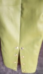 Vorschaubild 3 von Damen Lederhose Kunstleder Oliv Gr. 40 L27 Zierknöpfe Modern