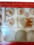 Vorschaubild 3 von Puppengeschirr Puppen-Porzellan-Service 15-teilig Weiß Original Teddybär