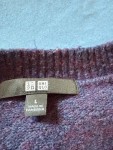 Vorschaubild 3 von Pullover Herren Blau Gr. 52/L Polyester Elasthan Meliert Basic Langarm