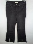 Vorschaubild 2 von Damen Jeans Bootcut mit Schlitz Schwarz Gr. H18 (W27, 36, S)