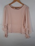 Vorschaubild 2 von Woman Damen Pullover Rosa Gr. 36 S Elegant Chiffon Rüschen