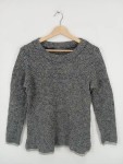 Vorschaubild 2 von Damen Pullover Strickpullover Grau Meliert Gr. 38 M