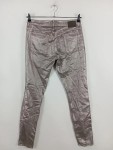Vorschaubild 2 von Damen Jeans Skinny Fit Gr. 42 W33 Silber Metallic Glitzer Hose