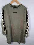 Vorschaubild 2 von Pullover Damen Oliv Gr. 38, M Sportlich Logo-Print Baumwolle