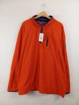 Vorschaubild 5 von Herren Fleecepullover Gr. 48 M Orange Half-Zip Outdoor